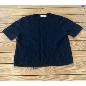 Merona Cashmere Sweater Size XL Women’s Black Short Sleeve